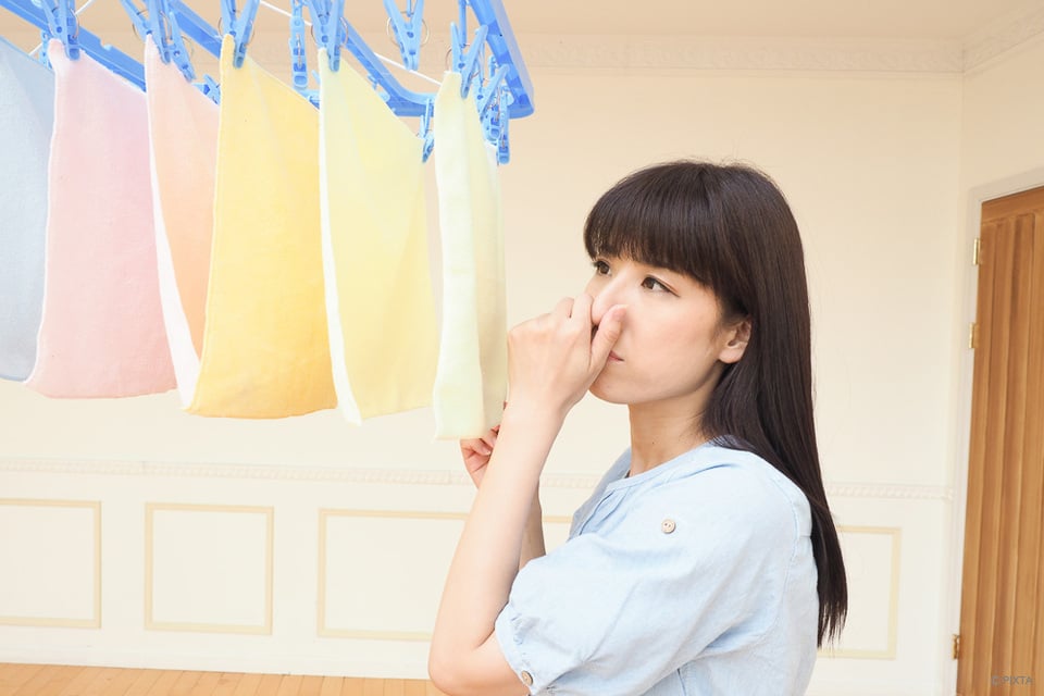 洗濯物の臭いを取りたい 乾くと臭い理由は 洗剤を換えた方がいい コジカジ